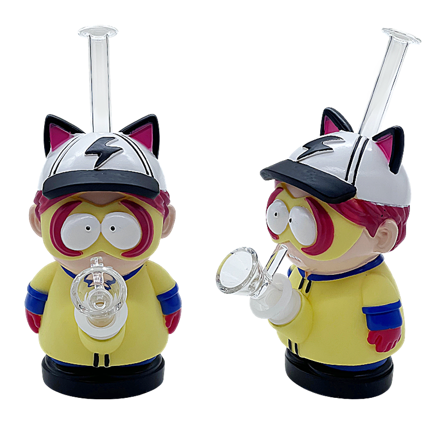 Kenny Silicone Waterpipe (H484) | 6.5 inches | Assorted Colors product image